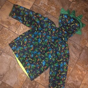 Boys dinosaur rain jacket